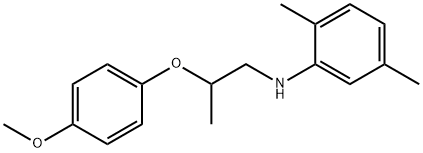 N-[2-(4-Methoxyphenoxy)propyl]-2,5-dimethylaniline Struktur