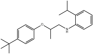 N-{2-[4-(tert-Butyl)phenoxy]propyl}-2-isopropylaniline Struktur