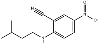 2-[(3-methylbutyl)amino]-5-nitrobenzonitrile Struktur