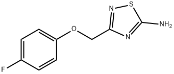 3-[(4-fluorophenoxy)methyl]-1,2,4-thiadiazol-5-amine Struktur