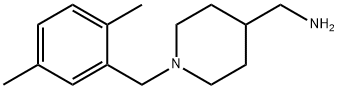 [1-(2,5-dimethylbenzyl)piperidin-4-yl]methylamine Struktur