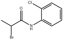 2-bromo-N-(2-chlorophenyl)propanamide Struktur