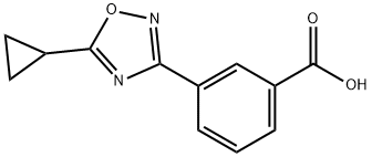 3-(5-cyclopropyl-1,2,4-oxadiazol-3-yl)benzoic acid Struktur