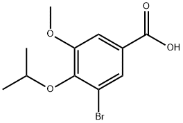 3-bromo-4-isopropoxy-5-methoxybenzoic acid Struktur