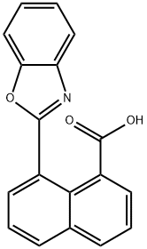 8-(1,3-benzoxazol-2-yl)-1-naphthoic acid Struktur