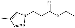 ethyl 3-(4-methyl-1H-pyrazol-1-yl)propanoate Struktur