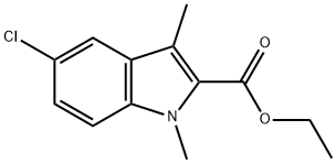 ethyl 5-chloro-1,3-dimethyl-1H-indole-2-carboxylate Struktur