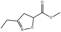 methyl 3-ethyl-4,5-dihydroisoxazole-5-carboxylate Struktur