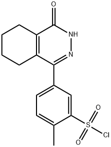 2-methyl-5-(4-oxo-3,4,5,6,7,8-hexahydrophthalazin-1-yl)benzenesulfonyl chloride Struktur