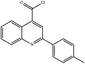 2-(4-methylphenyl)quinoline-4-carbonyl chloride Struktur