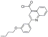 2-(3-butoxyphenyl)quinoline-4-carbonyl chloride Struktur