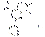 7,8-dimethyl-2-pyridin-3-ylquinoline-4-carbonyl chloride hydrochloride Struktur