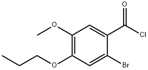 2-bromo-5-methoxy-4-propoxybenzoyl chloride Struktur