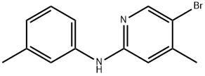 5-Bromo-4-methyl-N-(3-methylphenyl)-2-pyridinamine Struktur