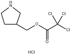 3-Pyrrolidinylmethyl 2,2,2-trichloroacetatehydrochloride Struktur