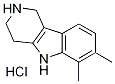 6,7-Dimethyl-2,3,4,5-tetrahydro-1H-pyrido[4,3-b]indole hydrochloride Struktur