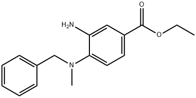 Ethyl 3-amino-4-[benzyl(methyl)amino]benzoate Struktur