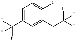 1-Chloro-2-(2,2,2-trifluoroethyl)-4-(trifluoromethyl)benzene Struktur