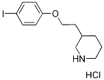 3-[2-(4-Iodophenoxy)ethyl]piperidine hydrochloride Struktur