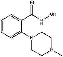 N'-Hydroxy-2-(4-methyl-1-piperazinyl)-benzenecarboximidamide Struktur