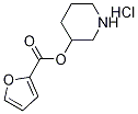 3-Piperidinyl 2-furoate hydrochloride Struktur