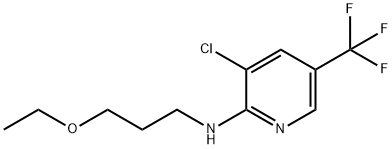 3-Chloro-N-(3-ethoxypropyl)-5-(trifluoromethyl)-2-pyridinamine Struktur