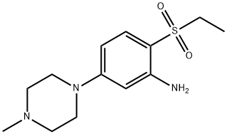 2-(Ethylsulfonyl)-5-(4-methyl-1-piperazinyl)-aniline Struktur