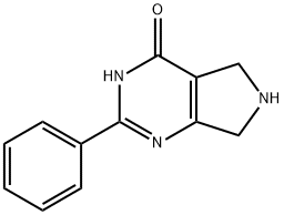 2-Phenyl-6,7-dihydro-5H-pyrrolo-[3,4-d]pyrimidin-4-ol Struktur