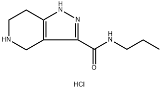 N-Propyl-4,5,6,7-tetrahydro-1H-pyrazolo[4,3-c]-pyridine-3-carboxamide hydrochloride Struktur