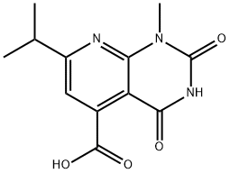 7-Isopropyl-1-methyl-2,4-dioxo-1,2,3,4-tetrahydro-pyrido[2,3-d]pyrimidine-5-carboxylic acid Struktur