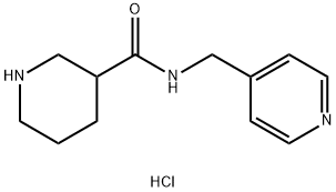 N-(4-Pyridinylmethyl)-3-piperidinecarboxamidehydrochloride Struktur