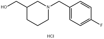 3-piperidinemethanol, 1-[(4-fluorophenyl)methyl]- Struktur