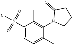 benzenesulfonyl chloride, 2,4-dimethyl-3-(2-oxo-1-pyrrolid Struktur