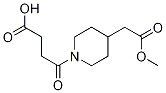 1-piperidinebutanoic acid, 4-(2-methoxy-2-oxoethyl)-gamma- Struktur