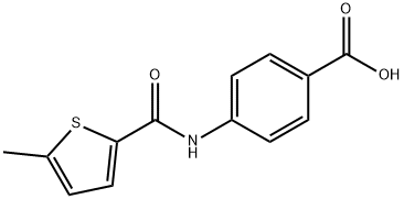 benzoic acid, 4-[[(5-methyl-2-thienyl)carbonyl]amino]- Struktur