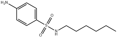 benzenesulfonamide, 4-amino-N-hexyl- Struktur