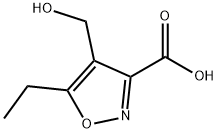 3-isoxazolecarboxylic acid, 5-ethyl-4-(hydroxymethyl)- Struktur