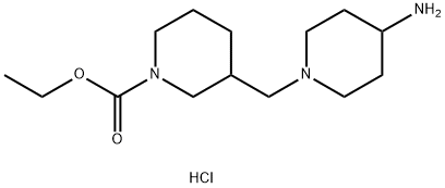 1-piperidinecarboxylic acid, 3-[(4-amino-1-piperidinyl)met Struktur