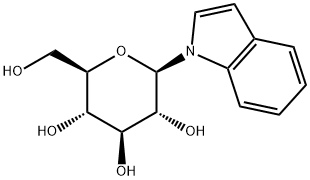 (3S,4S,5S,6R)-2-(Hydroxymethyl)-6-(1H-indol-1-yl)-tetrahydro-2H-pyran-3,4,5-triol Struktur