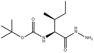 tert-Butyl [(1S)-1-(hydrazinocarbonyl)-2-methylbutyl]carbamate Struktur