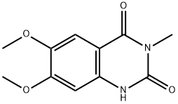 6,7-Dimethoxy-3-methylquinazoline-2,4(1H,3H)-dione Struktur