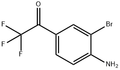 1-(4-Amino-3-bromophenyl)-2,2,2-trifluoro-1-ethanone Struktur