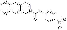 6,7-Dimethoxy-2-[(4-nitrophenyl)acetyl]-1,2,3,4-tetrahydroisoquinoline Struktur