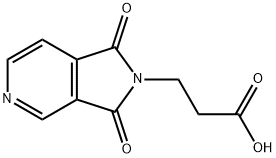 3-(1,3-Dioxo-1,3-dihydro-2H-pyrrolo[3,4-c]pyridin-2-yl)propanoic acid Struktur