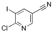 6-Chloro-5-iodopyridine-3-carbonitrile Struktur