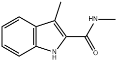 N,3-Dimethyl-1H-indole-2-carboxamide Struktur