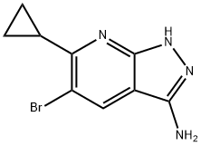 5-Bromo-6-cyclopropyl-1H-pyrazolo[3,4-b]pyridin-3-amine Struktur