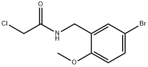 N-(5-Bromo-2-methoxybenzyl)-2-chloroacetamide Struktur