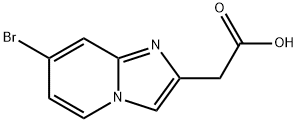 (7-Bromoimidazo[1,2-a]pyridin-2-yl)acetic acid Struktur