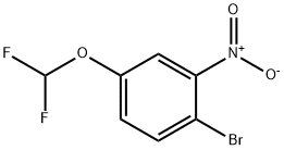 1-Bromo-4-(difluoromethoxy)-2-nitro-benzene Struktur